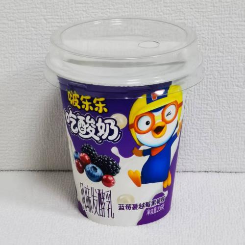 啵乐乐吃酸奶（蓝莓、蔓越莓、黑莓味） 200g*24杯/件