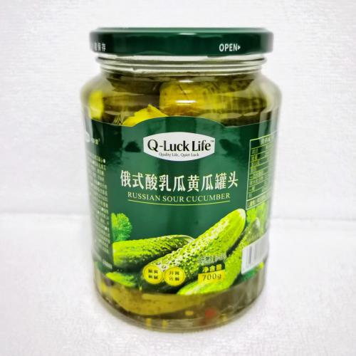 Q-Luck Life快幸俄式酸乳瓜黄瓜罐头700g*12罐/件