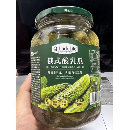 Q-Luck Life快幸俄式酸乳瓜黄瓜罐头700g*12罐/件