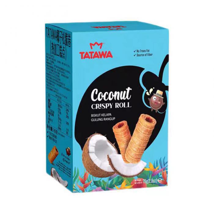 TATAWA椰子松脆卷76g*24盒/件