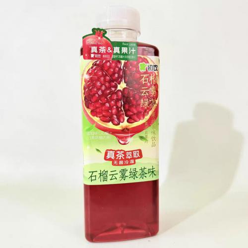 初饮石榴云雾绿茶饮品500ml*15瓶/件