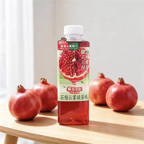初饮石榴云雾绿茶饮品500ml*15瓶/件