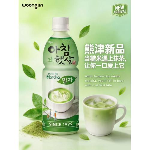 熊津抹茶味米汁饮料500ml*20瓶/件