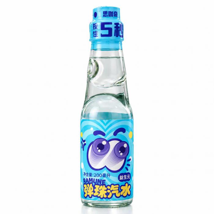 思咖奇弹珠汽水（原味）200ml*24瓶/件