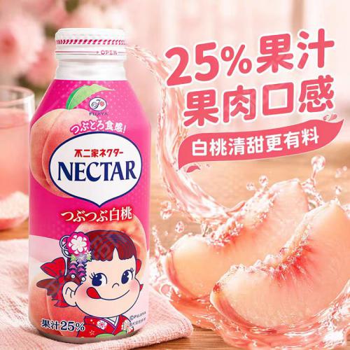 不二家白桃果汁饮料(含果肉）380g*24罐/件