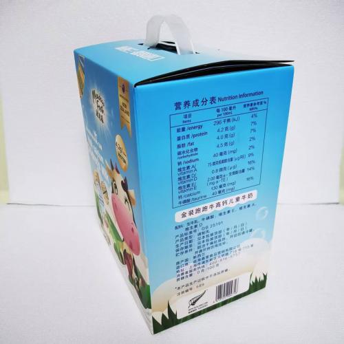 纽麦福金装跑跑牛4.2高钙儿童牛奶礼盒装（200ml*12支）*6提/件