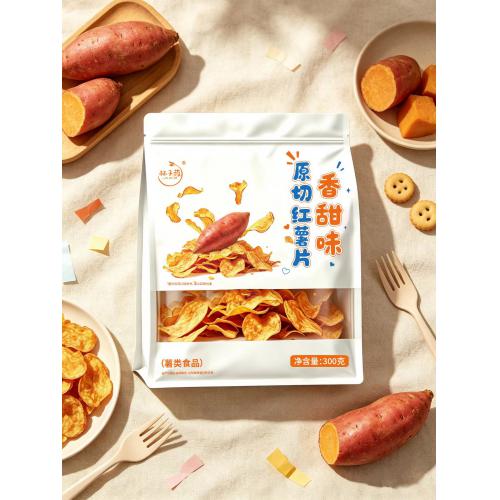 林子荷原切红薯片（香甜味）300g*12...