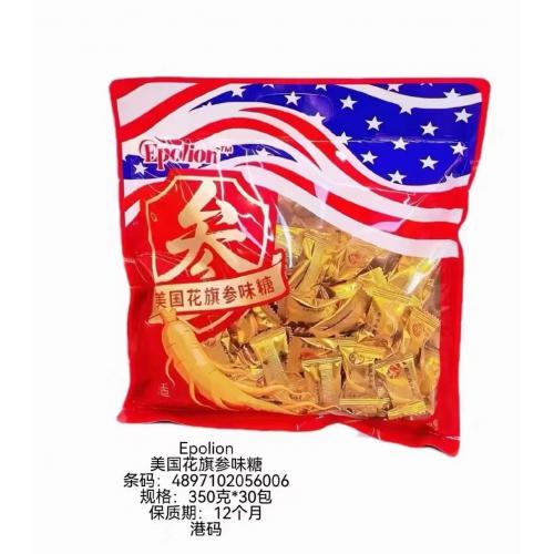 Epolion美国花旗参味糖350g*30包/件